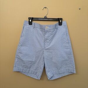 Southern Tide Light Blue Checkered Men's Shorts
